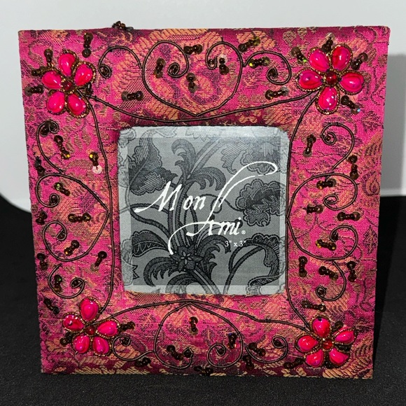 for 3" x 3" Picture Floral On Burlap - Picture 1 of 6